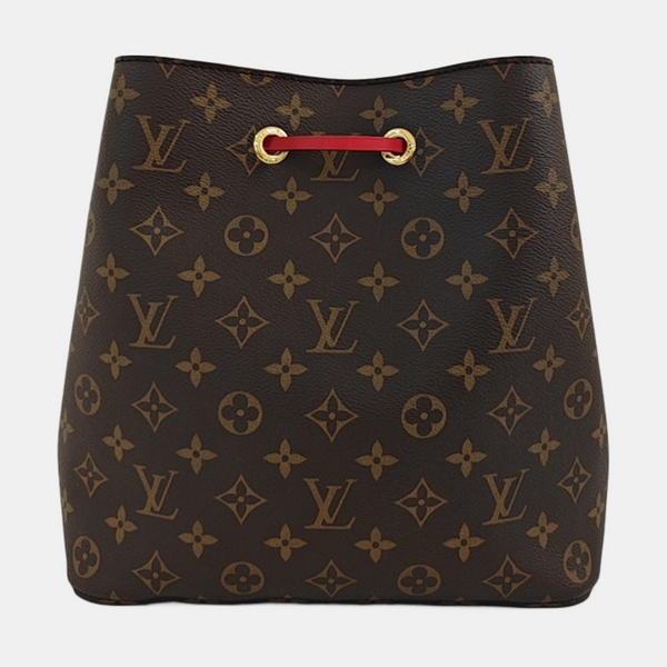 NÉONOÉ MM Monogram Coated Canvas Brown