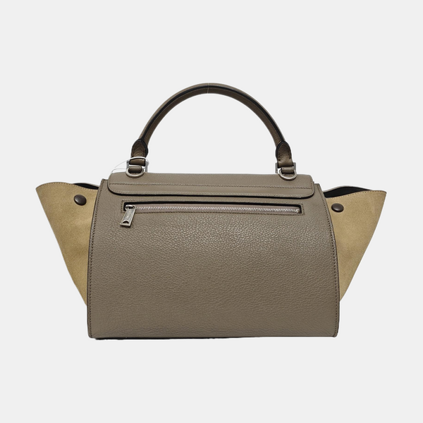 TRAPEZE Small Calfskin Gray