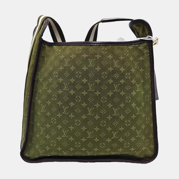 MARY KATE Monogram Canvas Green