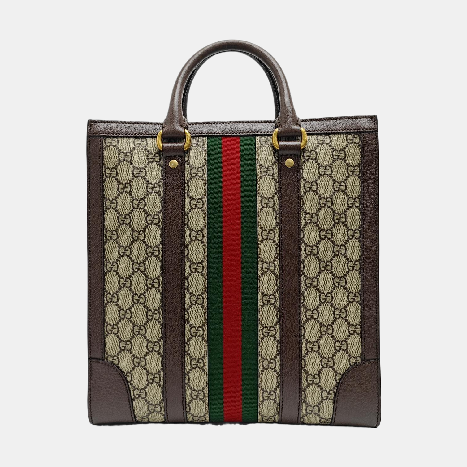GG Multicolor Medium Monogram Coated Canvas Black