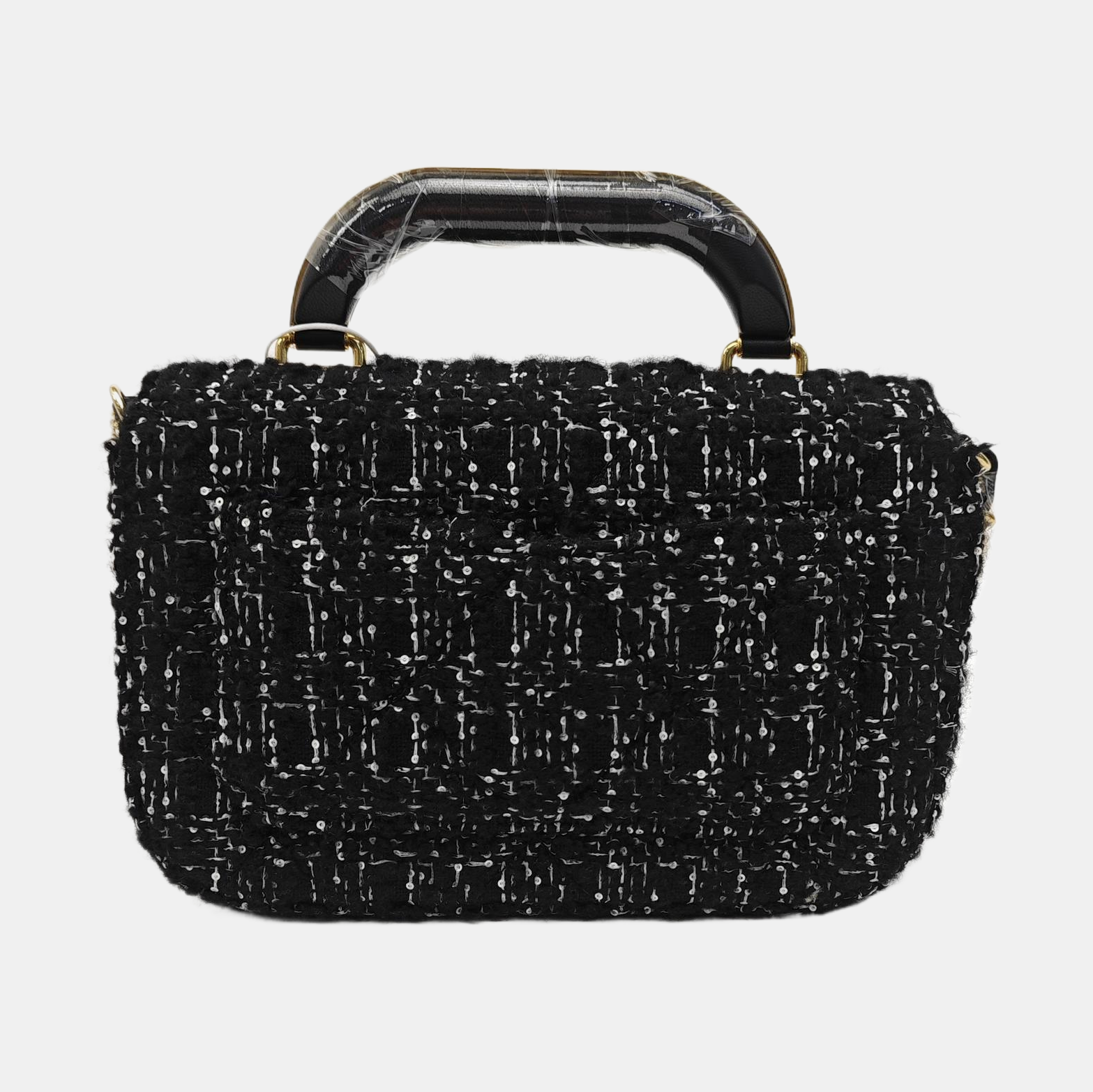 Wool Shoulder Bag Mini Black