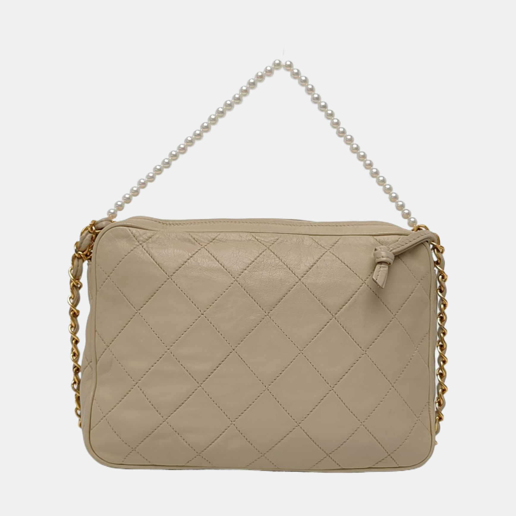 Quilted Lambskin Beige