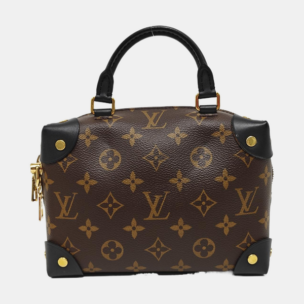 PETITE MALLE Monogram Coated Canvas Brown