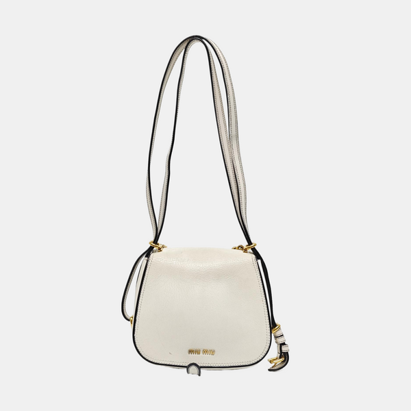 Calfskin Shoulder Bag White