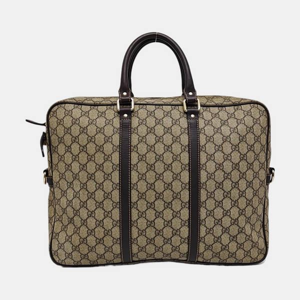 Monogram Coated Canvas Top Handle Bag Beige