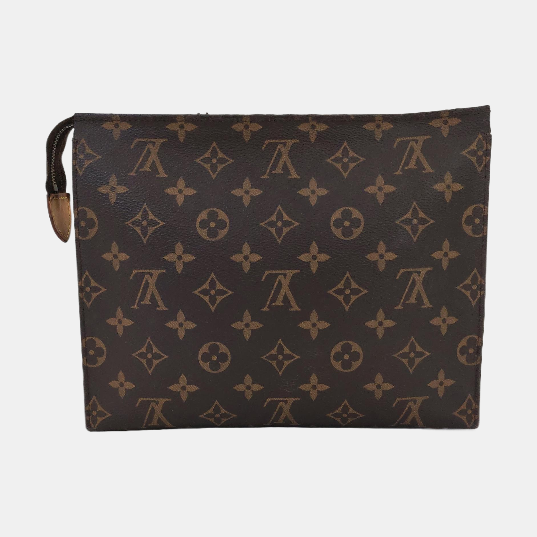 TOILET POCKET 26 Monogram Coated Canvas Brown