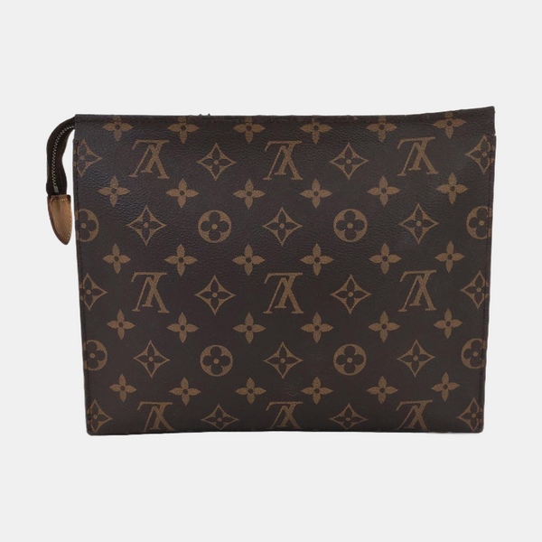 TOILET POCKET 26 Monogram Coated Canvas Brown