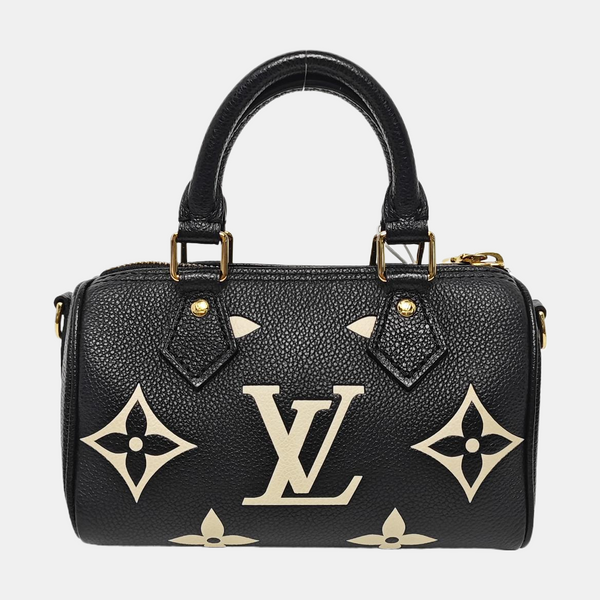 SPEEDY Nano Monogram Calfskin Black