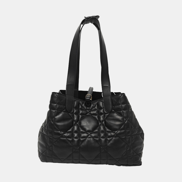 Toujours Medium Cannage Calfskin Black