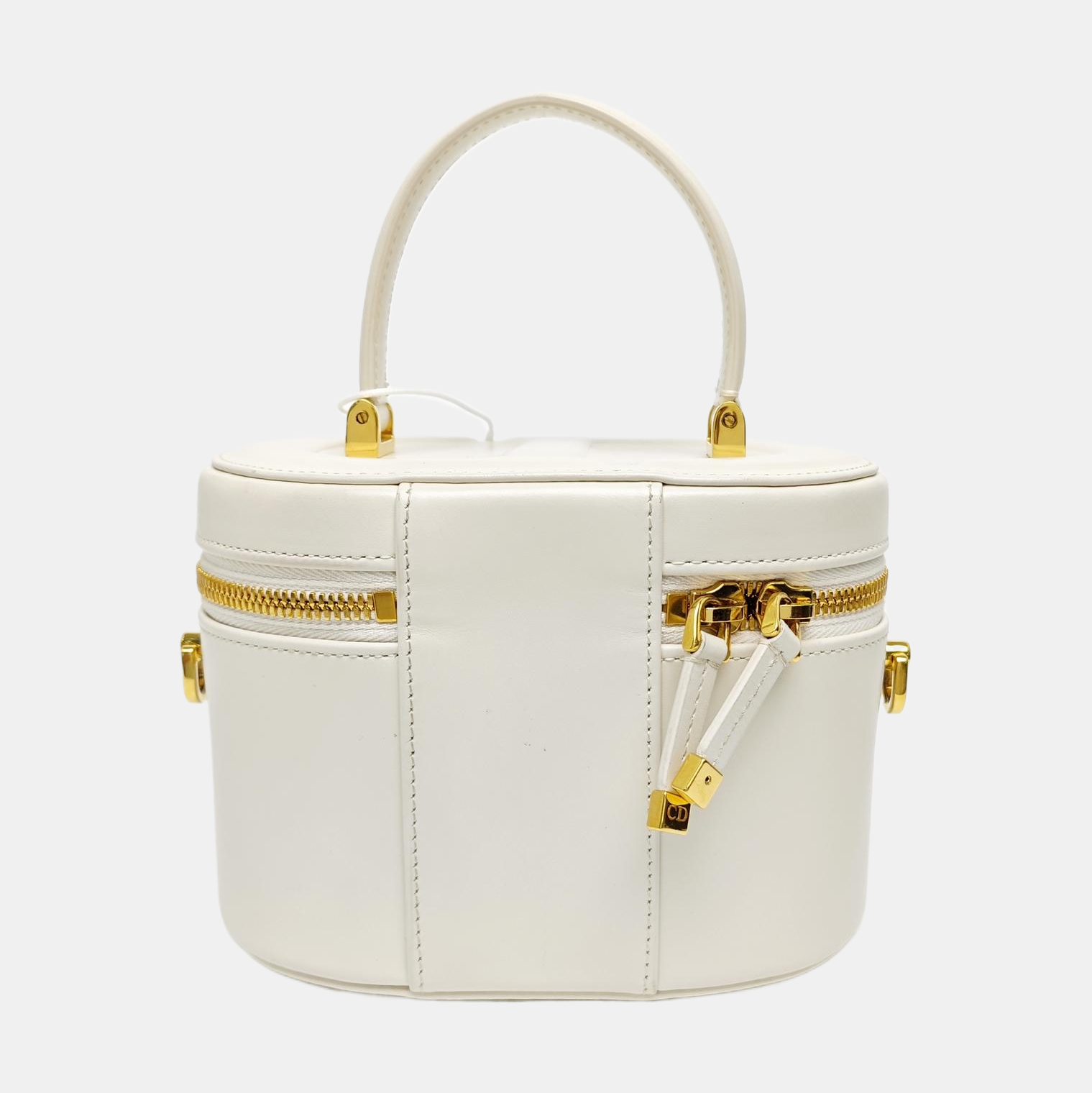 Calfskin Shoulder Bag Small White