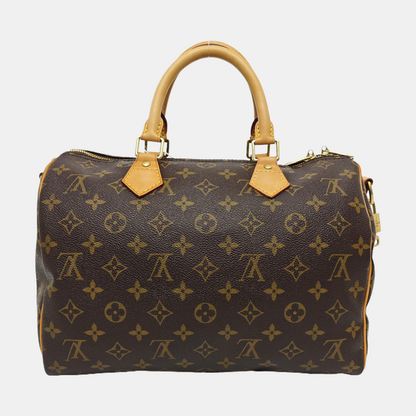 SPEEDY 30 Monogram Coated Canvas Brown