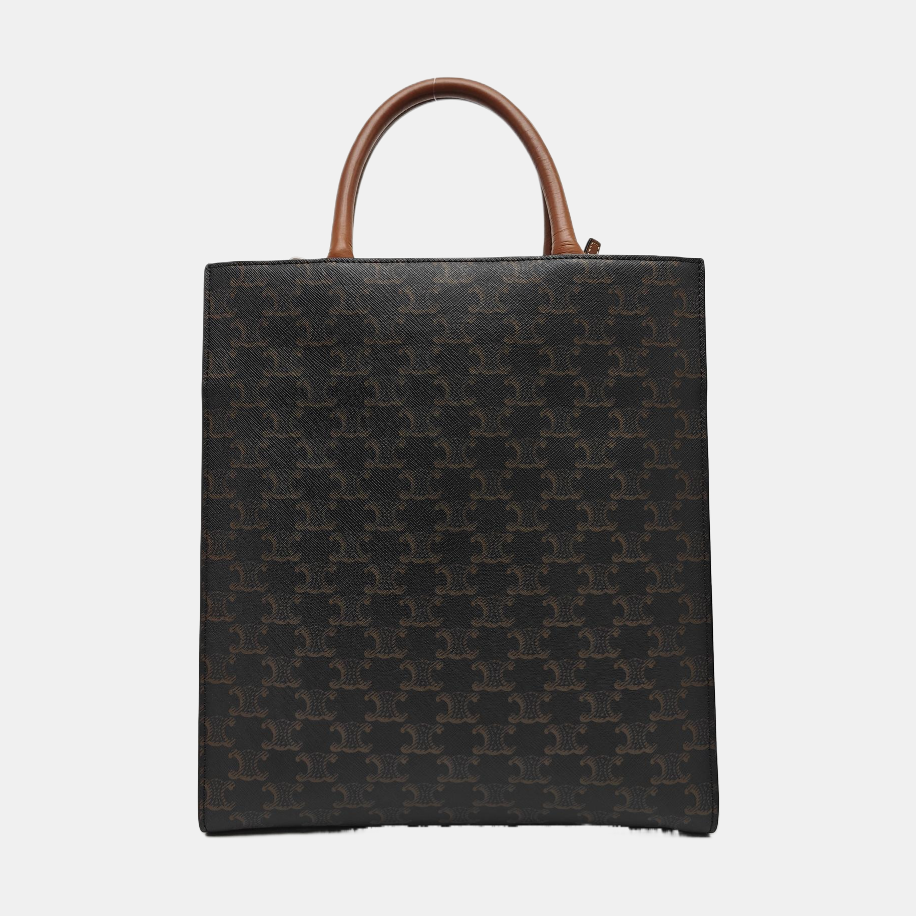 CABAS CELINE Small Coated Canvas Brown