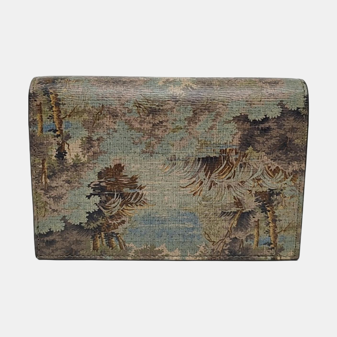 Monogram Leather Clutch Multicolor