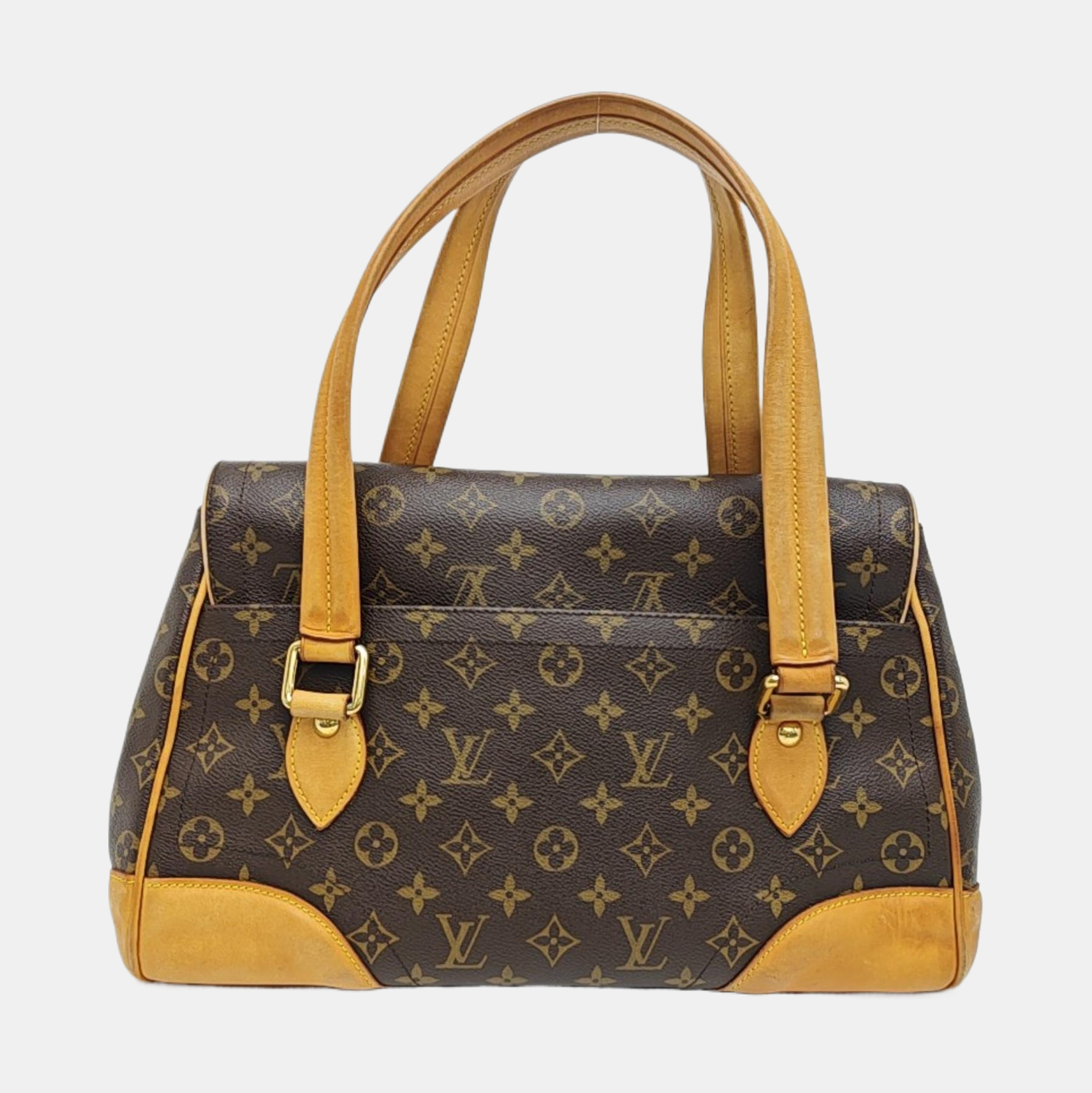 BEVERLY GM Monogram Coated Canvas Brown