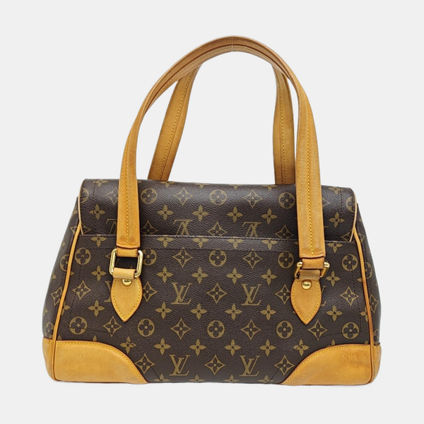 BEVERLY GM Monogram Coated Canvas Brown