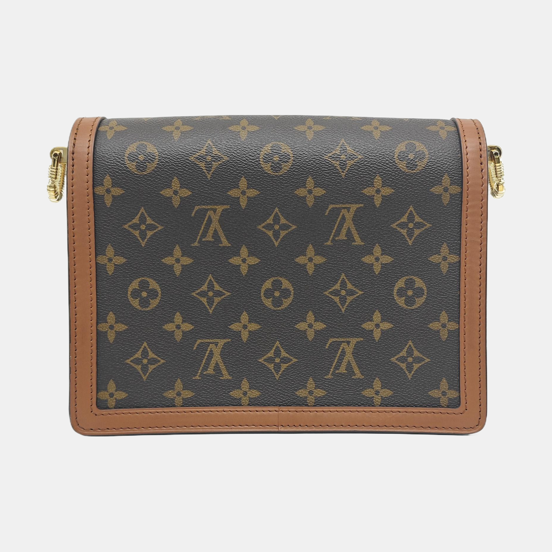 DAUPHINE MM Monogram Coated Canvas Brown