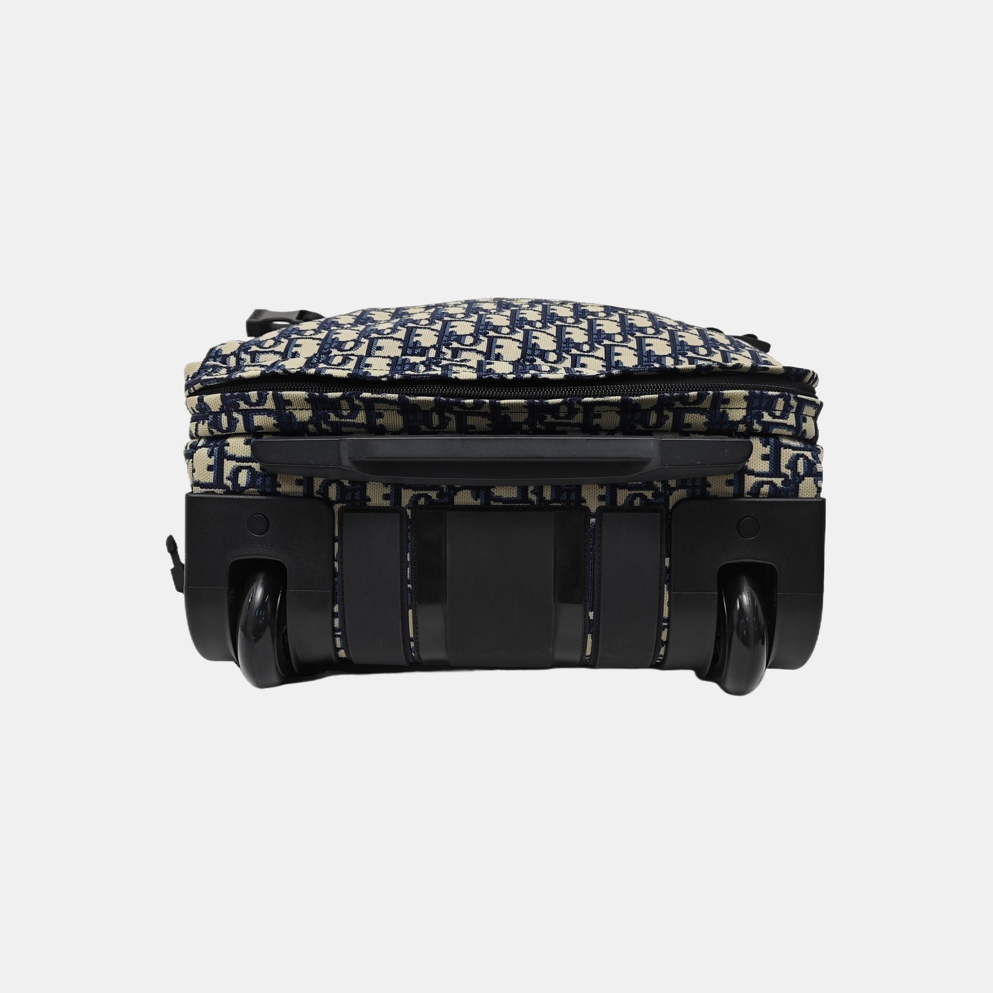 Diortravel Mini Oblique Fabric Blue
