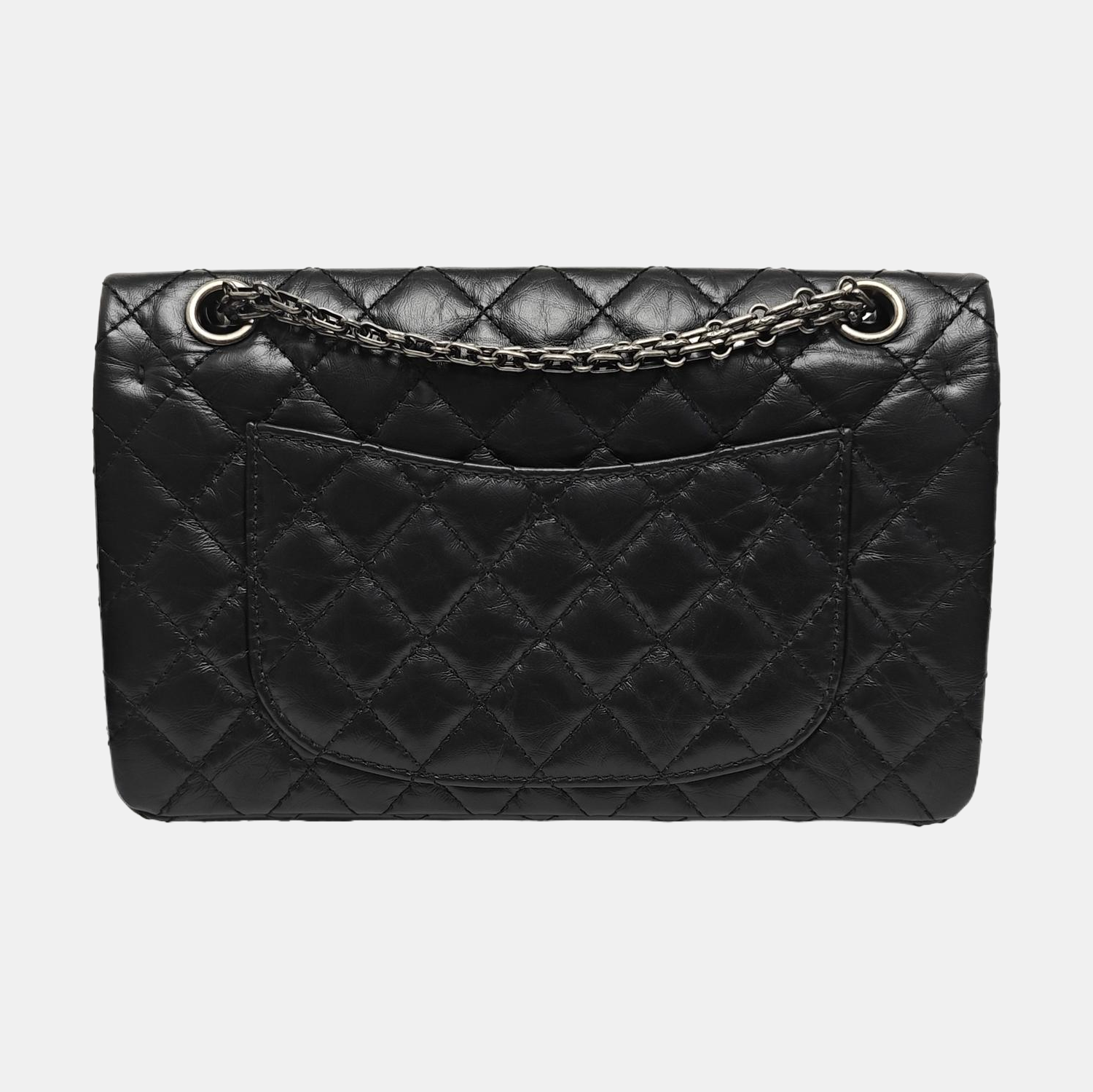 2.55 225 (small) Quilted Calfskin Black