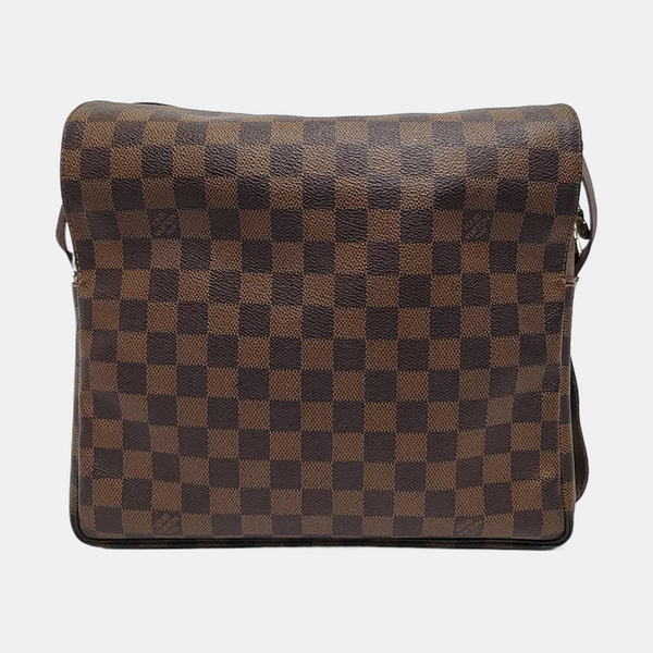 NAVIGLIO MM Damier Ebene Coated Canvas Brown