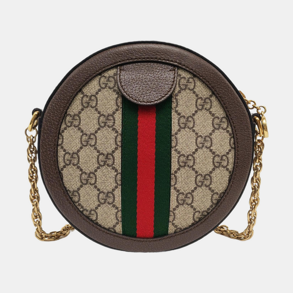 Ophidia Mini Monogram Coated Canvas Beige