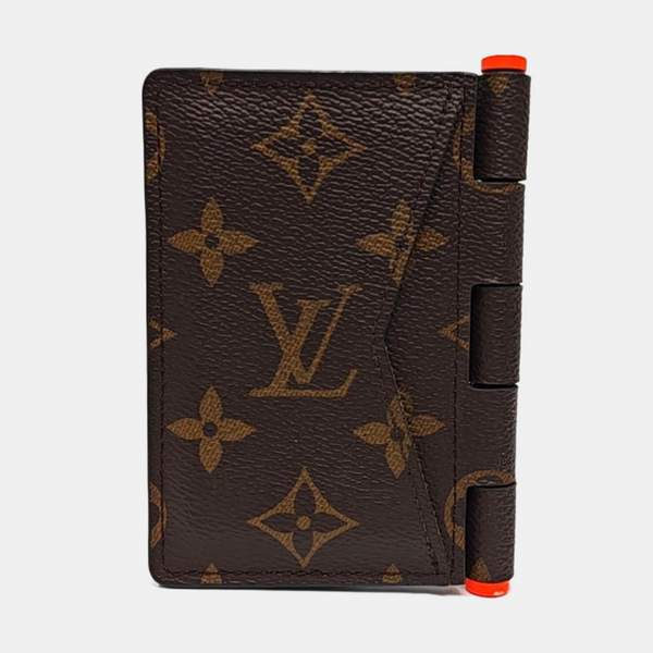 Monogram Coated Canvas Card Holder Mini Brown