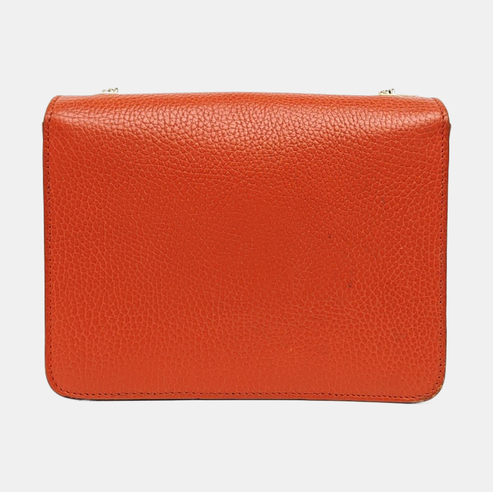 Interlocking G Small Calfskin Orange