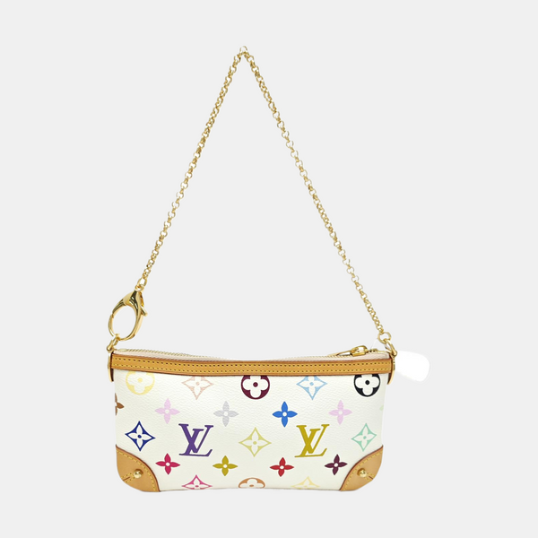 LV × TM VINTAGE MILLA Monogram Coated Canvas White