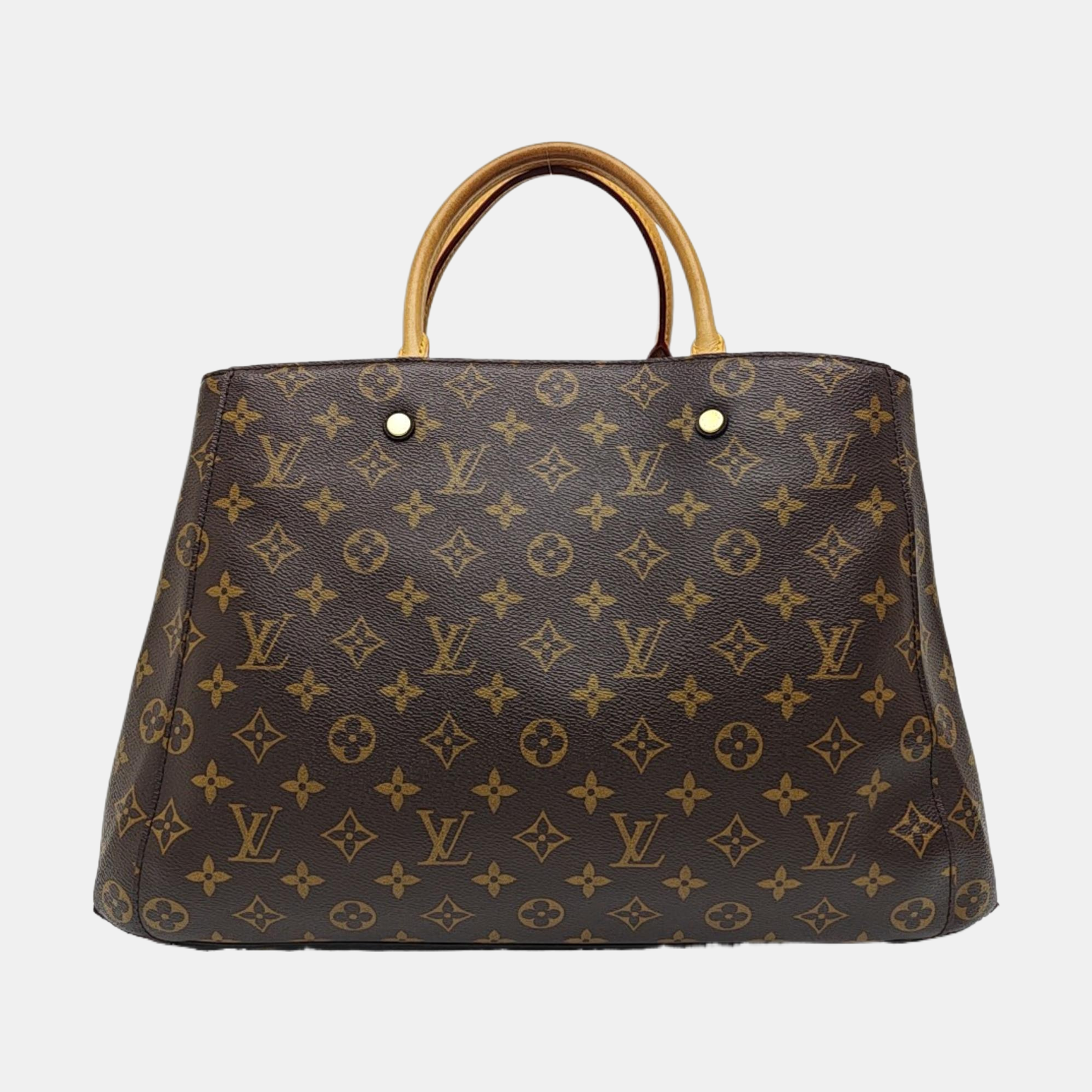 MONTAIGNE Monogram Coated Canvas Brown