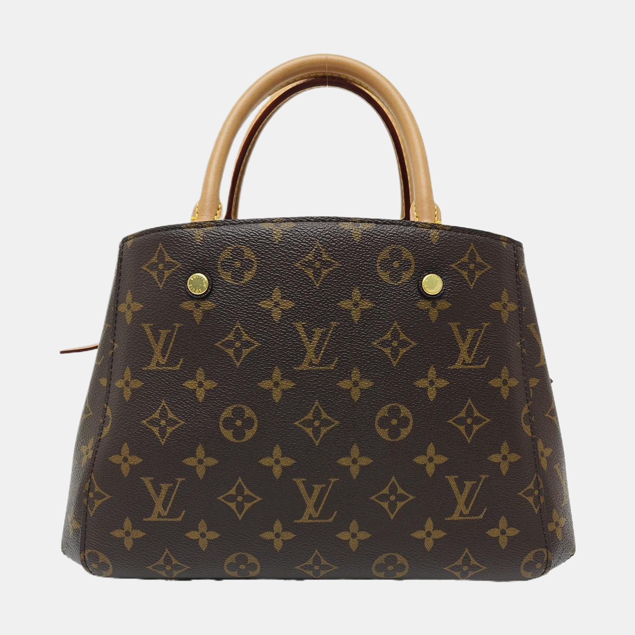 MONTAIGNE Monogram Coated Canvas Brown