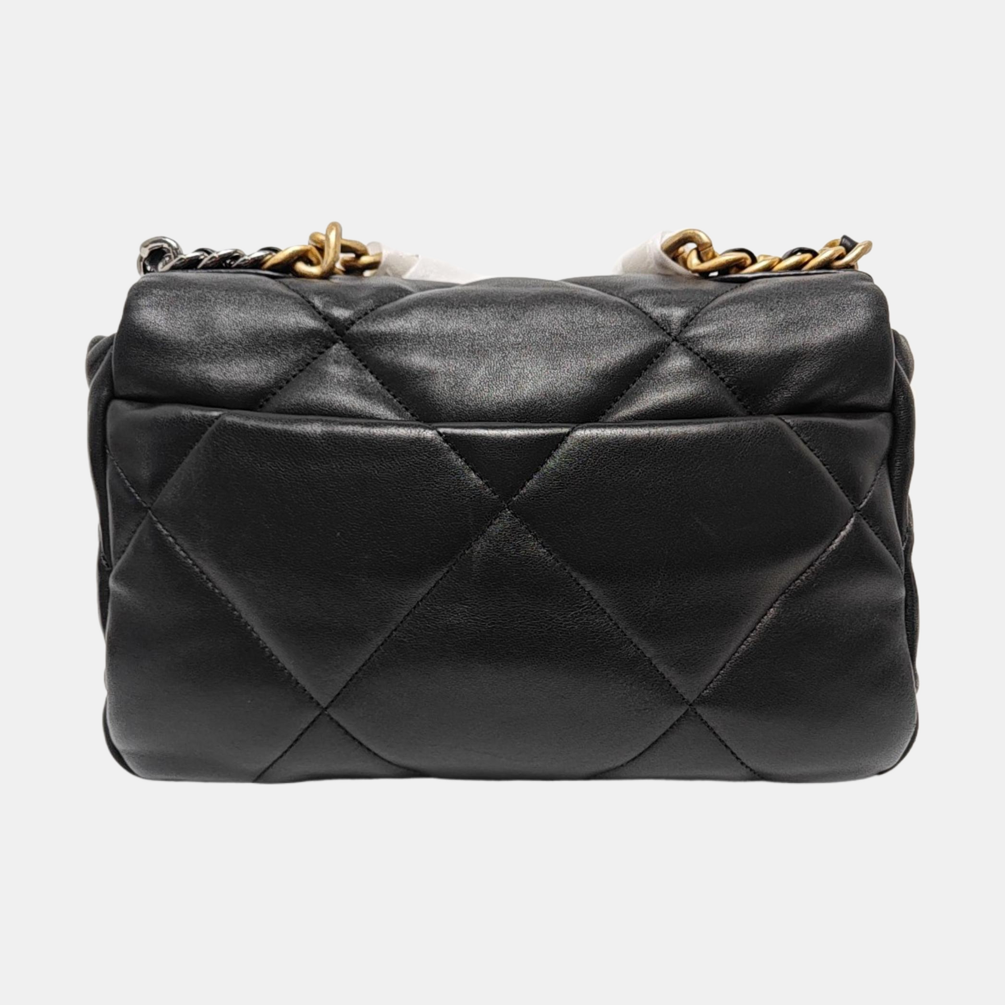 CHANEL 19 Small Quilted Lambskin Black