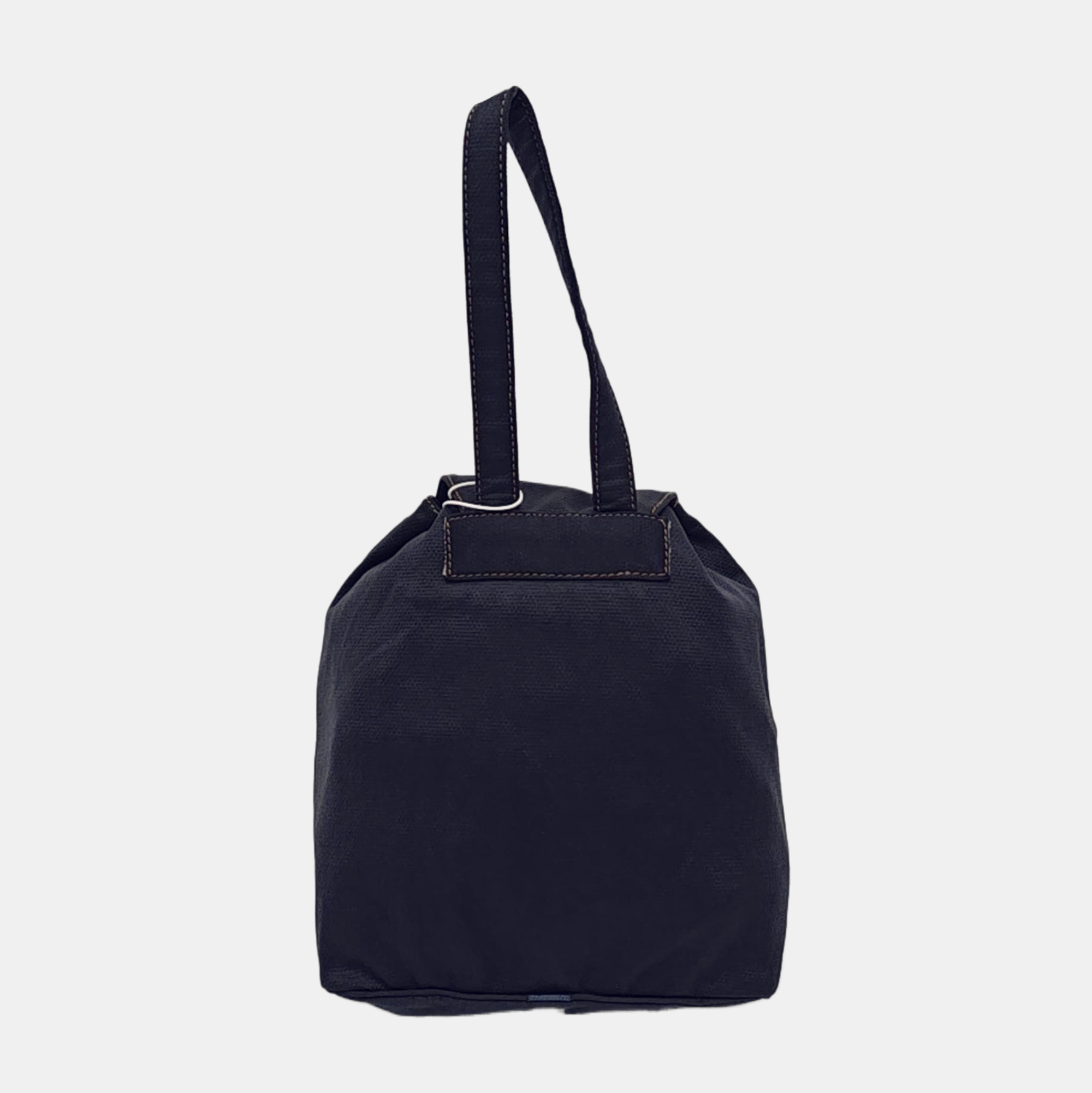 Fabric Top Handle Bag Blue