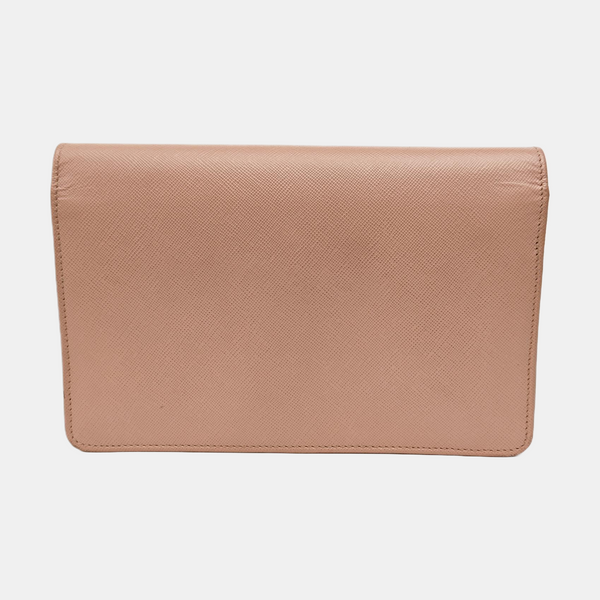 Saffiano Calfskin Shoulder Bag Pink