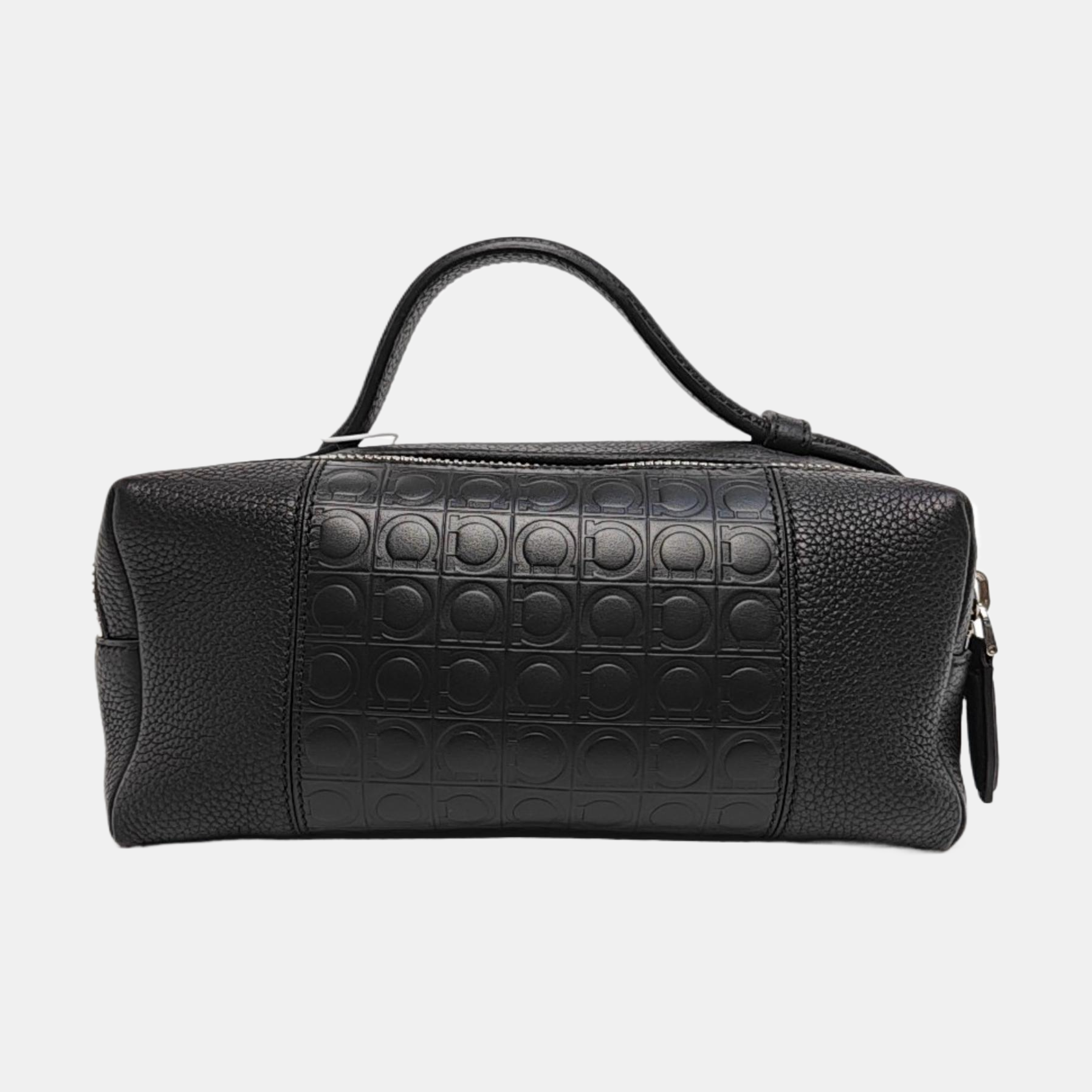 Calfskin Top Handle Bag Black
