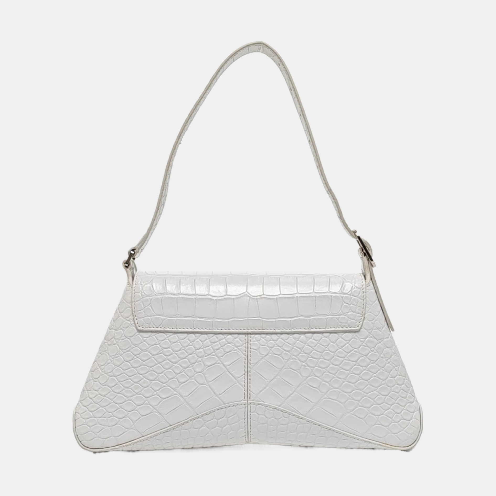 Calfskin Top Handle Bag White