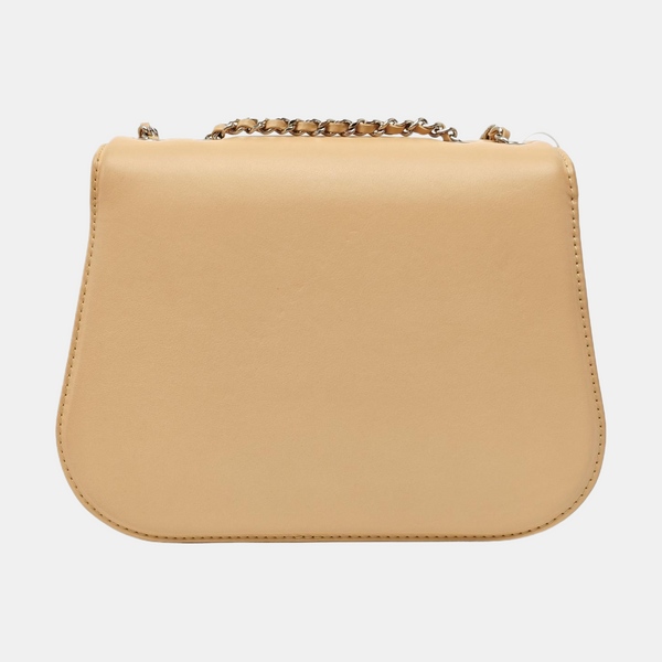 Calfskin Shoulder Bag Beige