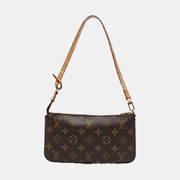 ACCESSOIRES GM Monogram Coated Canvas Brown