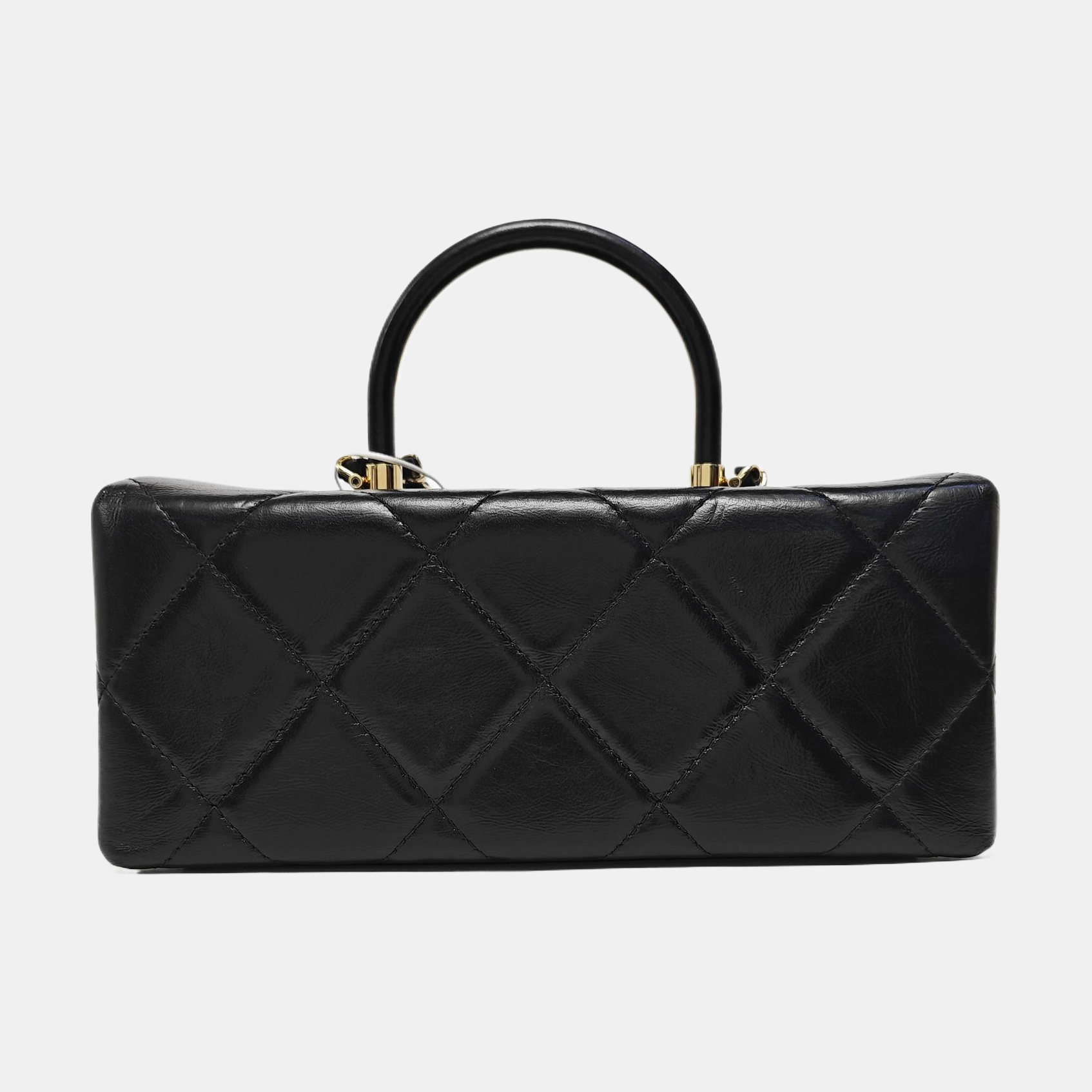 Quilted Calfskin Shoulder Bag Black