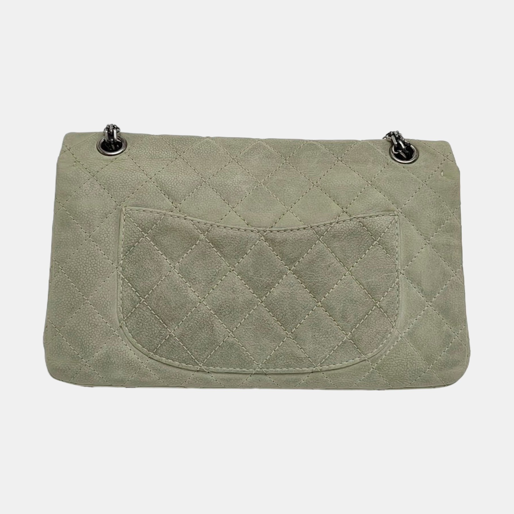 Authenticated pre-owned  2.55 Quilted Calfskin Green - Shoulder Bag at Looply
