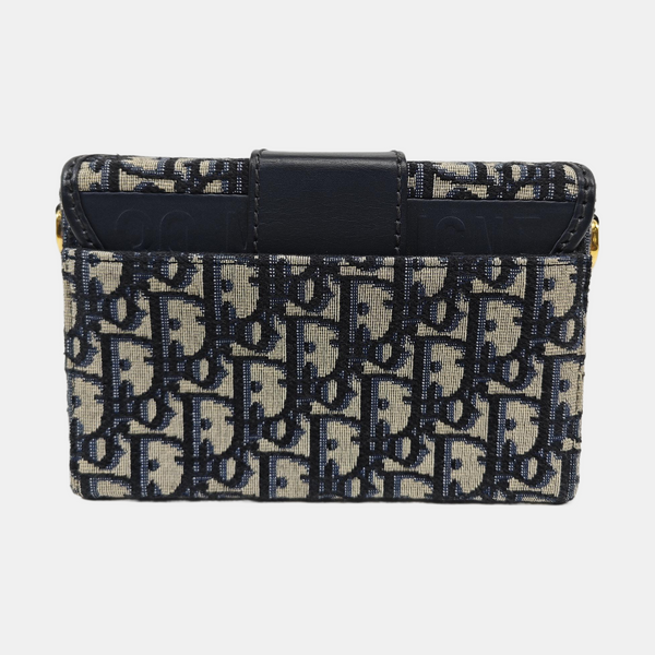 30 Montaigne Mini Oblique Canvas Blue