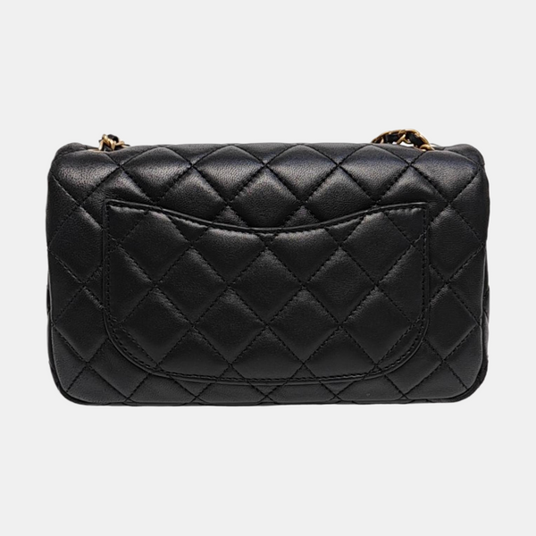 CLASSIC FLAP Mini Quilted Lambskin Black