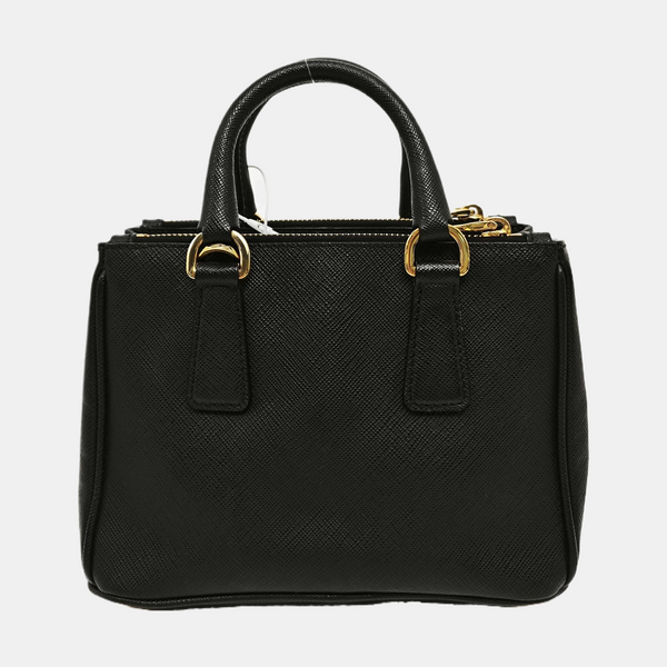 Galleria Super Mini Saffiano Calfskin Black