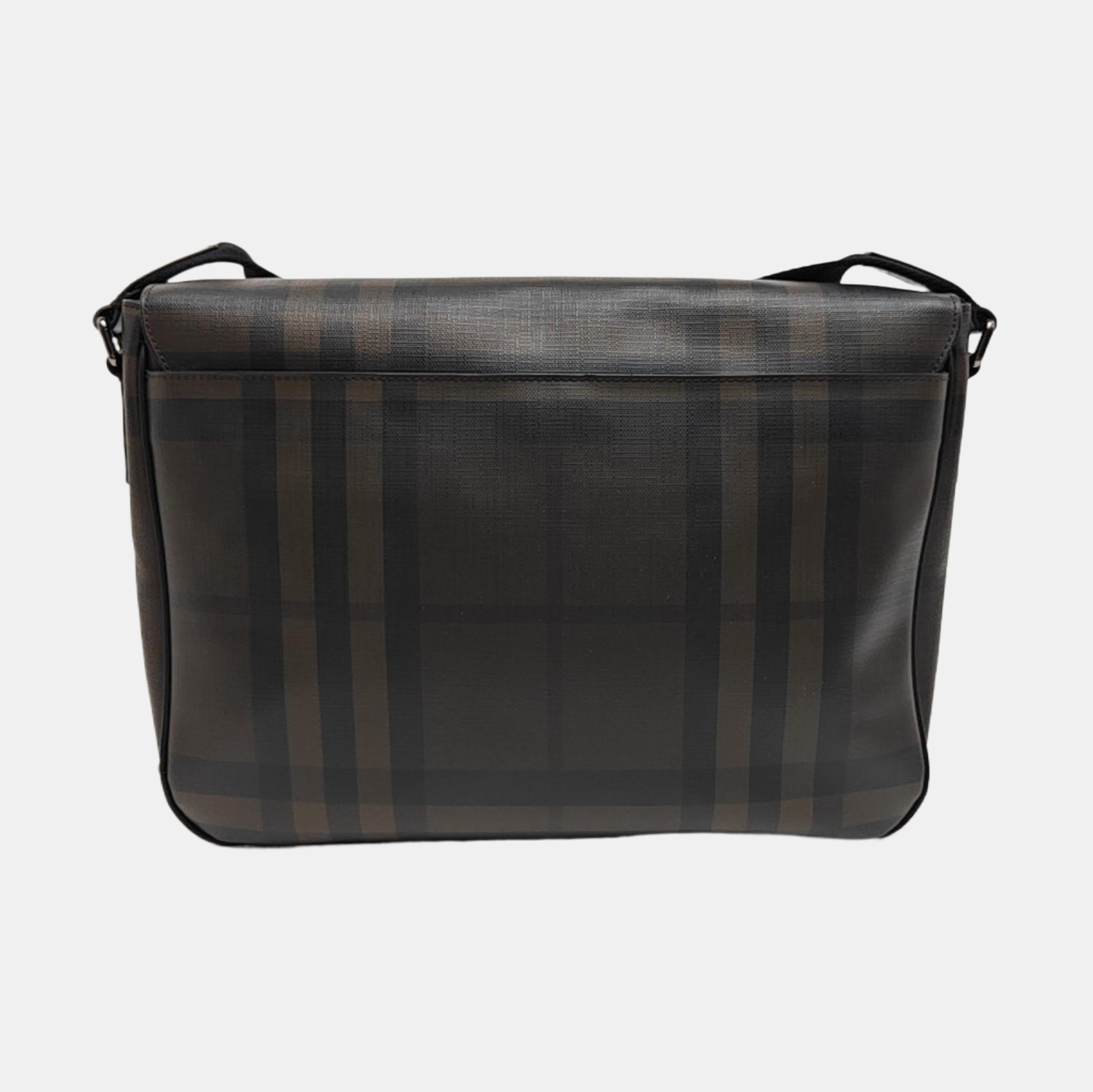 Coated Canvas Crossbody Bag Large Black