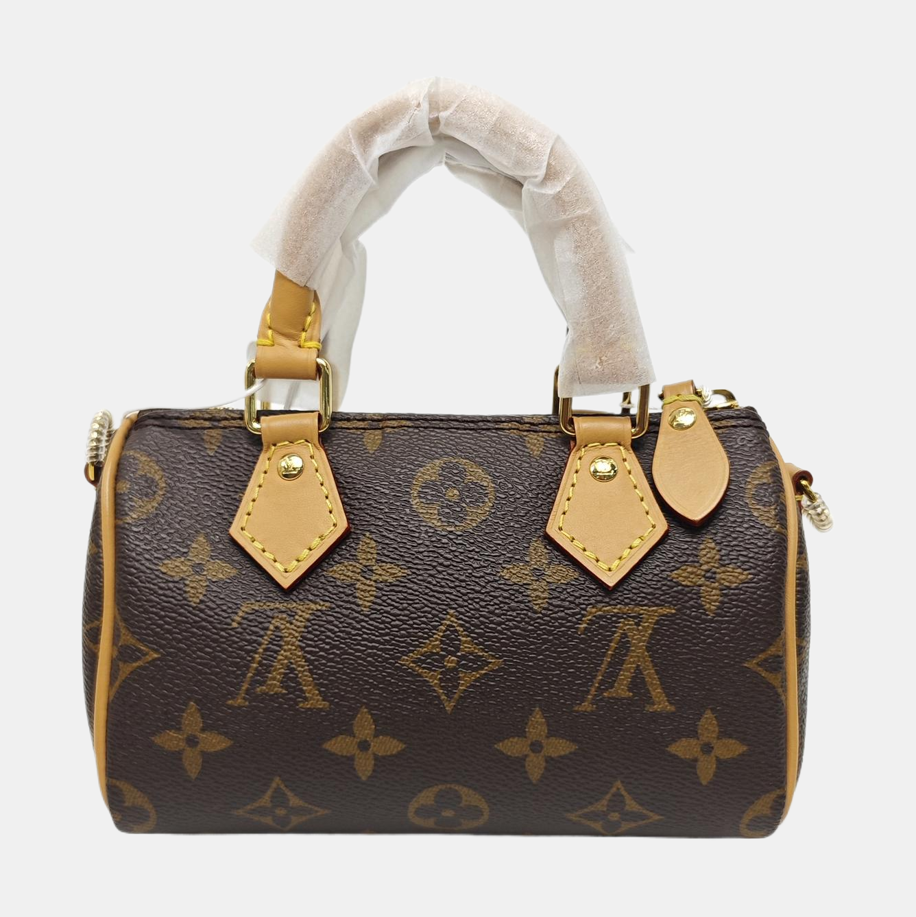 SPEEDY Nano Monogram Coated Canvas Brown