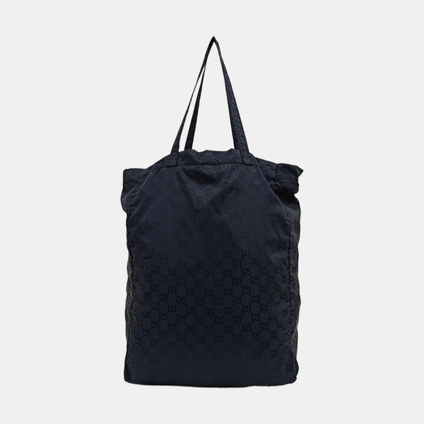 Monogram Nylon Top Handle Bag Blue