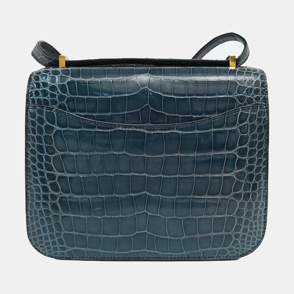 Constance 19 Shiny Porosus Crocodile Blue