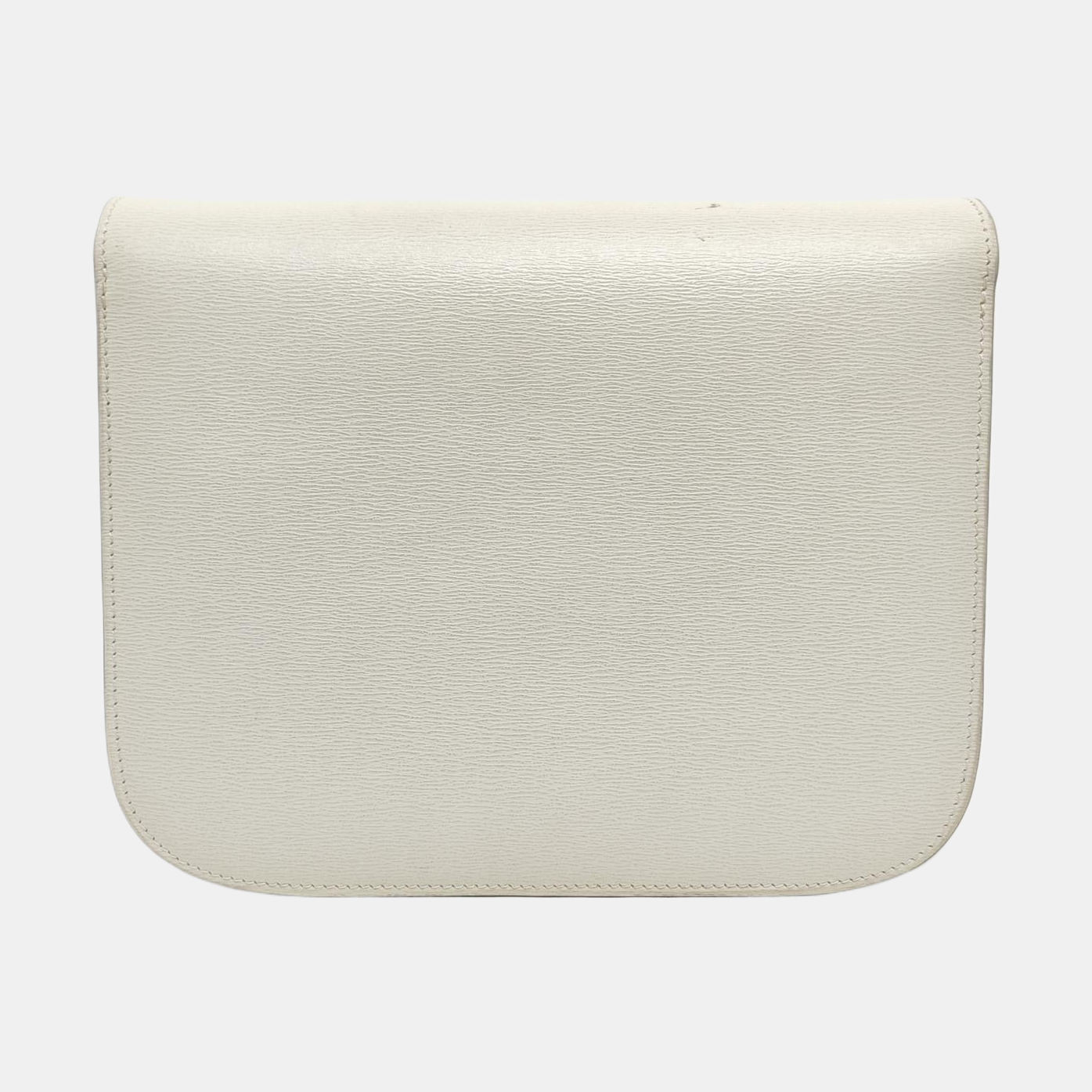 Authenticated pre-owned  CLASSIC BOX Medium Calfskin White - Crossbody Bag at Looply