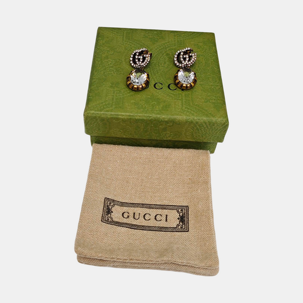 GG Running Metal Gold Earrings