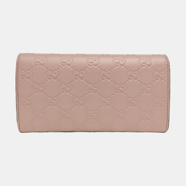 Monogram Calfskin Wallet Pink