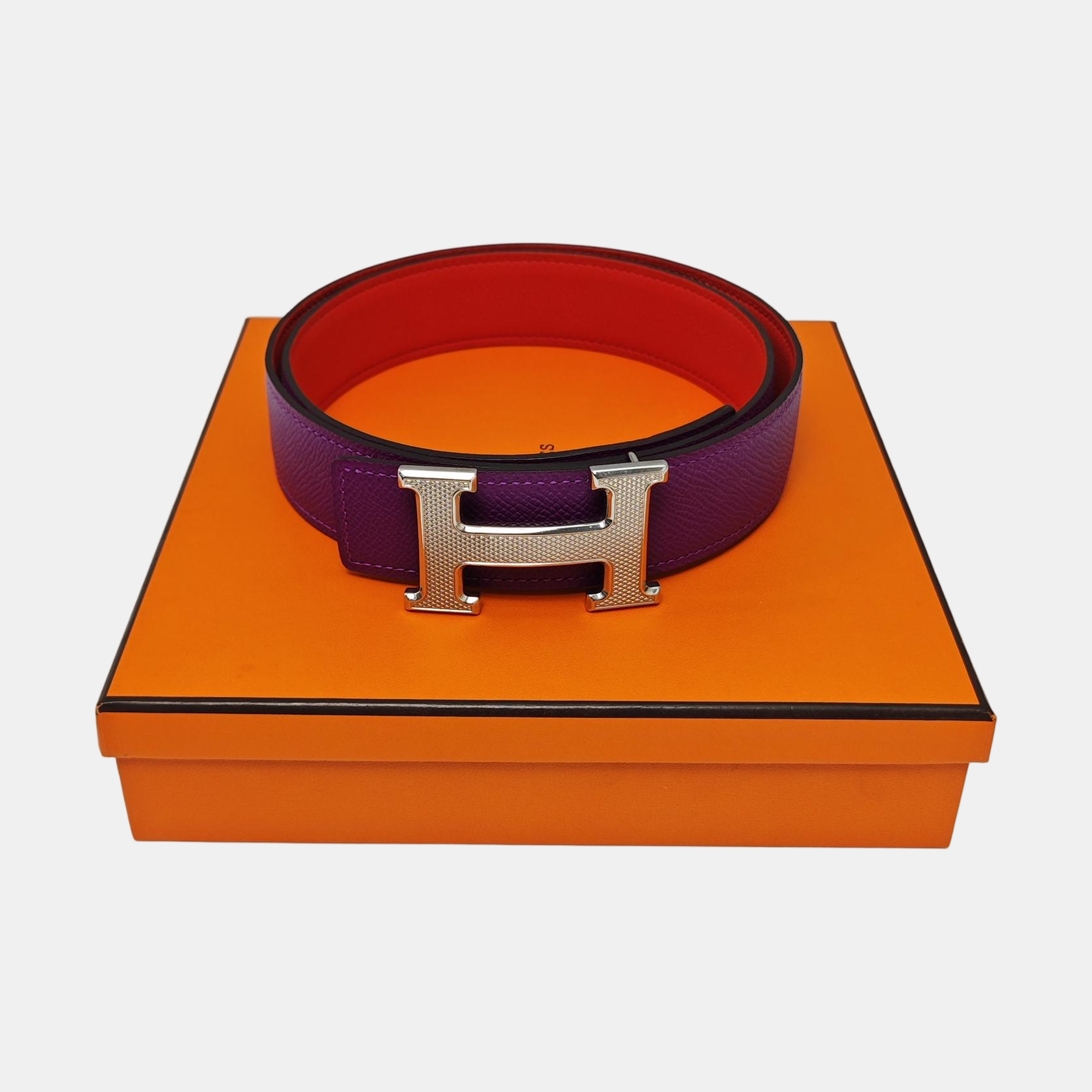 Leather Belt Purple