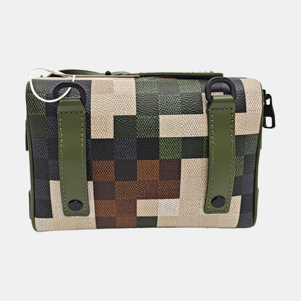 UTILITY Damier Coated Canvas Green